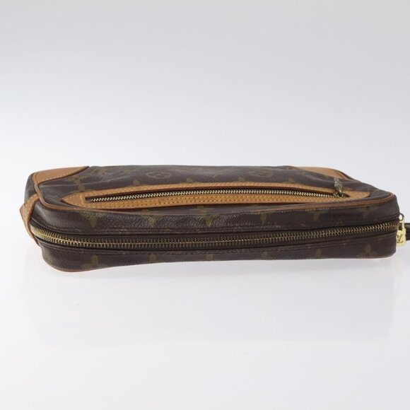 LOUIS VUITTON Monogram Marly Dragonne GM Clutch Bag LV Auth - Picture 7 of 16